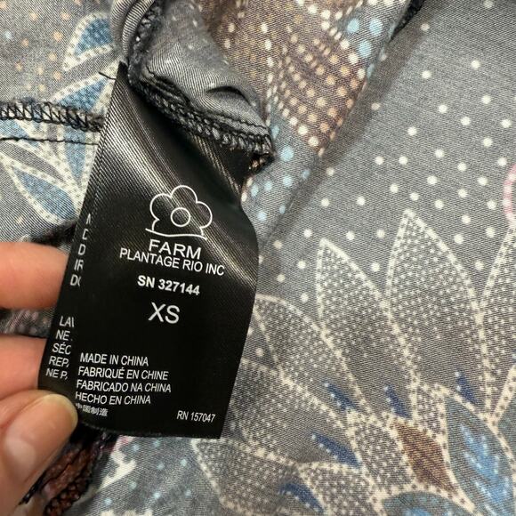 FARM Rio Blue Floral Maxi Dress size XS - Picture 4 of 7